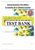 Group dynamics 7th Edition by Forsyth Test Bank&comma; All 17 Chapters Covered&comma; Verified Latest Edition