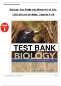 Biology&colon; The Unity and Diversity of Life&comma; 15th Edition - Starr Test Bank