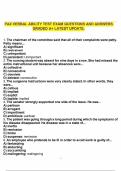 PAX VERBAL ABILITY TEST EXAM QUESTIONS AND ANSWERS GRADED A&plus; LATEST UPDATE&period;
