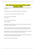 Tfm 160 sdsu final exam with correct answers 100&percnt;
