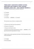 TREBS EXAM 1 EXAM WITH CORRECT ACTUAL QUESTIONS AND CORRECTLY WELL DEFINED ANSWERS LATEST 2025 &ndash; 2026 ALREADY GRADED A&plus;
