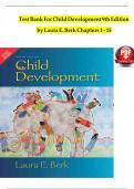 Test Bank For Child Development 9th Edition by Laura E&period; Berk Chapters 1 - 15 &vert;&vert;Complete Guide A&plus;&vert;&vert;Latest Update