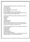 Advanced Pathophysiology NURS6501 &ndash; Quiz 1 Answer Key