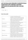 ACC 241 DALLMUS UPDATED COMPLETE EXAM QUESTIONS AND VERIFIED ANSWERS &lpar;DETAILED & ELABORATED&rpar; 100&percnt; SOLVED 2025&excl;&excl;