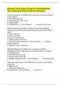 Pharm 2 Final Exam- Drugs For Dysrhythmias Test&colon; Questions With Accurate Solutions