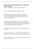 BIOS 242 Microbiology Midterm Exam with 100&percnt; Correct Answers&period;