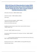 NSG 432 Exam &num;4 &lpar;Reproductive&rpar; &lpar;Latest 2025&sol; 2026 Update&rpar; Nursing Care of the Childbearing Family Guide&vert; Qs & As&vert; 100&percnt; Correct&vert; Grade A &lpar;Verified Answers&rpar;- GCU