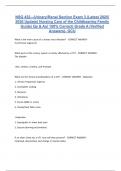 NSG 432---Urinary&sol;Renal Section Exam 3 &lpar;Latest 2025&sol; 2026 Update&rpar; Nursing Care of the Childbearing Family Guide&vert; Qs & As&vert; 100&percnt; Correct&vert; Grade A &lpar;Verified Answers&rpar;- GCU