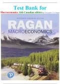 Test Bank for  Macroeconomics, 16th Canadian edition by Christopher T.S. Ragan isbn-9780134835822