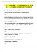 CRST 290 WEEK 2 EXAM QUESTIONS WITH 100&percnt; VERIFIED CORRECT ANSWERS&excl;&excl;