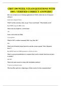 CRST 290 WEEK 3 EXAM QUESTIONS WITH 100&percnt; VERIFIED CORRECT ANSWERS&excl;&excl;