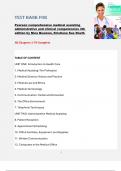 Pearson Comprehensive Medical Assisting&colon; Administrative and Clinical Competencies 4th Edition by Nina Beaman & Kristiana Sue Routh &ndash; Complete Test Bank for Chapters 1&ndash;59