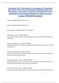 Hondros Nur 163 Exam 2 Concepts of Practical  Nursing in the Care of Elderly Patients Review&vert;  Questions & Answers&vert; Grade A&vert; 100&percnt; Correct  &lpar;Latest 2025&sol;2026 Update&rpar;
