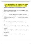 CRST 290 TERM 3 EXAM QUESTIONS WITH 100&percnt; VERIFIED CORRECT ANSWERS&excl;&excl;