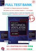 TEST BANK For Pilbeam's Mechanical Ventilation&colon; Physiological and Clinical Applications 8th Edition by James M&period; Cairo&period;&vert;&vert; ALL CHAPTERS 1-23 INCLUDED&period; &vert;&vert;LATEST UPDATE&period;