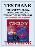 Rubin's Pathology&colon; Clinicopathologic Foundations Of Medicine 7th Edition Test Bank Complete Guide