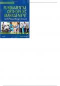 Test Bank for Fundamental Orthopedic Management for the Physical Ther