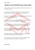 Mobile Crane NCCER Study Guide 2025