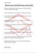 Mobile Crane NCCER Study Guide 2025