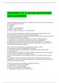 VANDERS CH 18 EXAM QUESTIONS AND ANSWERS 