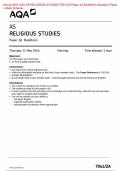 &period; Actual 2024 AQA AS RELIGIOUS STUDIES 7061&sol;2A Paper 2A Buddhism Question Paper  &plus; Mark Scheme  Actual 2024 AQA AS RELIGIOUS STUDIES 7061&sol;2A Paper 2A Buddhism Merged Question  Paper &plus; Mark Scheme 