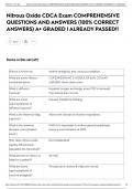 Nitrous Oxide CDCA Exam COMPREHENSIVE QUESTIONS AND ANSWERS &lpar;100&percnt; CORRECT ANSWERS&rpar; A&plus; GRADED &vert; ALREADY PASSED&excl;&excl;