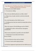Gas Metal Arc Welding Questions with Detailed  Verified Answers for Accuracy
