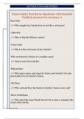 Great Gatsby Test Revie Questions with Detailed  Verified Answers for Accuracy 