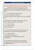 hondros NUR 180 FINAL hondros Questions with  Detailed Verified Answers for Accuracy
