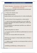 HSAN Module 1 Questions with Detailed Verified  Answers for Accuracy 