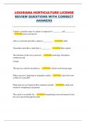 Louisiana Horticulture License &ndash; Complete Exam Review Questions and Correct Answers &lpar;State of Louisiana&comma; 2025&rpar;