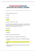 NY Real Estate Exam 2025 &ndash; Practice Questions and Verified Correct Answers &lpar;New York State Licensing&rpar;