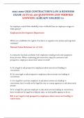 2025-2026 CSLB CONTRACTOR'S LAW & BUSINESS EXAM&vert;ACTUAL 200 QUESTIONS AND VERIFIED ANSWERS&vert;ALREADY GRADED A&plus;