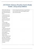  ATI TEAS 7 Science Practice Test & Study Guide &vert; 2024&sol;2025 Edition