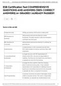 ESB Certification Test COMPREHENSIVE QUESTIONS AND ANSWERS &lpar;100&percnt; CORRECT ANSWERS&rpar; A&plus; GRADED &vert; ALREADY PASSED&excl;&excl;