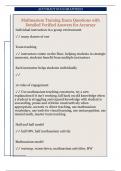 Mathnasium Training Exam Questions with  Detailed Verified Answers for Accuracy