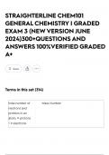 STRAIGHTERLINE CHEM101 GENERAL CHEMISTRY I GRADED EXAM 3 &lpar;NEW VERSION JUNE 2024&rpar;300&plus;QUESTIONS AND ANSWERS 100&percnt;VERIFIED GRADED A&plus;