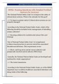 NPSG- Nursing Questions with Detailed Verified  Answers for Accuracy