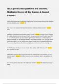Texas permit test questions and answers &sol; Strategies Review of Key Quizzes & Correct Answers&period;