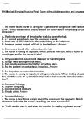 PN Medical-Surgical Nursing Final Exam with suitable question and answers 