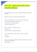 PCN 107 - final exam with correct detailed solutions