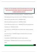 MPOETC ACT 120 CERTIFICATION EXAM REVIEW&sol;ACTUAL EXAM QUESTIONS WITH EXPERT WRITTEN ANSWERS RATED 100&percnt; CORRECT&excl;&excl;&sol;NEWEST UPDATE