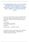 ATI PEDS&sol;PEDS EXAM 3 ACTUAL EXAM  2025&sol;2026 BANK COMPLETE EXAM  QUESTIONS WITH VERIFIED ANSWERS  &lpar;100&percnt; CORRECT ANSWERS&rpar; &sol;BRAND  NEW&excl;&excl;
