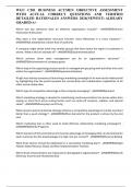 WGU C201 BUSINESS ACUMEN OBJECTIVE ASSESSMENT WITH ACTUAL CORRECT QUESTIONS AND VERIFIED DETAILED RATIONALES ANSWERS 2024&lpar;NEWEST&rpar; ALREADY GRADED A&plus;