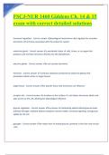 FSCJ-NUR 1460 Giddens Ch&period; 14 & 15 exam with correct detailed solutions