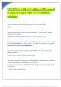 FSCJ-NUR 1460 Alterations of Hormonal Regulation exam with precise detailed solutions 
