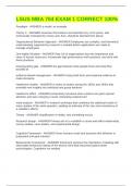 LSUS MBA 704 EXAM 1 CORRECT 100&percnt;