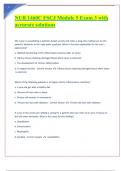 NUR 1460C FSCJ Module 5 Exam 3 with accurate solutions 