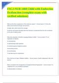 FSCJ-NUR 1460 Child with Endocrine Dysfunction &lpar;complete exam with verified solutions&rpar; 