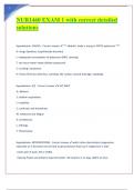 NUR1460 EXAM 1 with correct detailed solutions